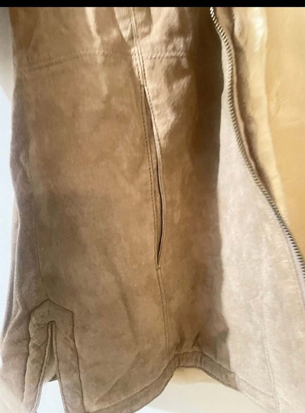St. John's Bay Washable Suede Faux Fur Lined Hooded Jacket - Picture 3 of 9